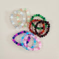 Load image into Gallery viewer, Glass ball bead stretch bracelets.
