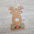 Load image into Gallery viewer, Reindeer shaped ornament money holder gift. 
