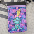 Load image into Gallery viewer, Colorful bag with cartoon character design on a grid background
