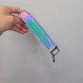 Load image into Gallery viewer, Rainbow reflective key fob.
