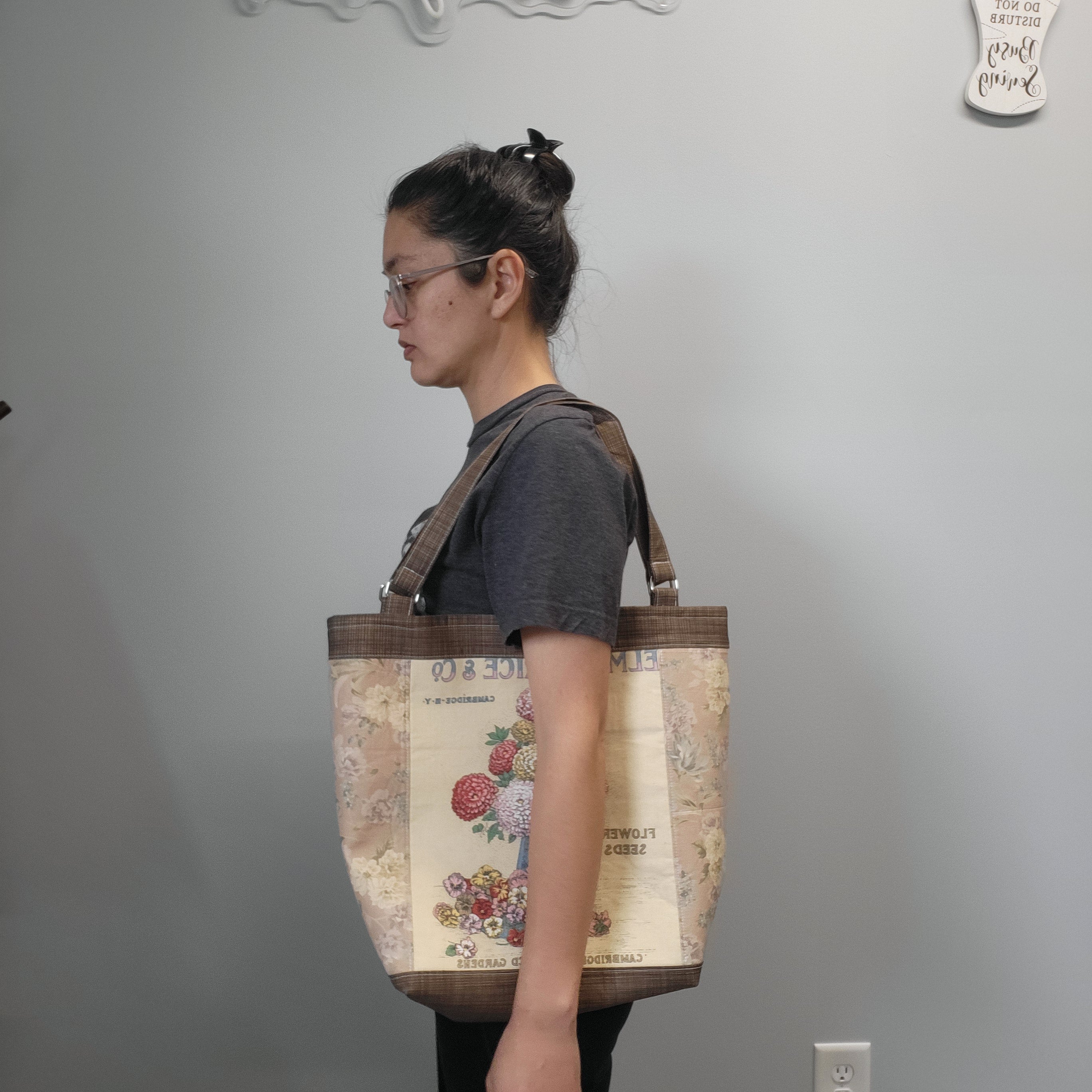 Fresh Fleur Carrot Large Tote Shoulder Bag