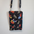 Load image into Gallery viewer, Beyond cool stitch in space cell phone crossbody bag.
