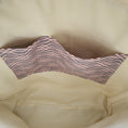 Load image into Gallery viewer, Quilted heart tote with 2 interior gray and pink slip pockets. 
