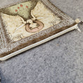 Load image into Gallery viewer, Zipper closure on the heart fairy purse with a light cream colored zipper. 
