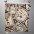 Load image into Gallery viewer, Back of the serenity and calm white dove purse showing frames of different ladies and fairies. 
