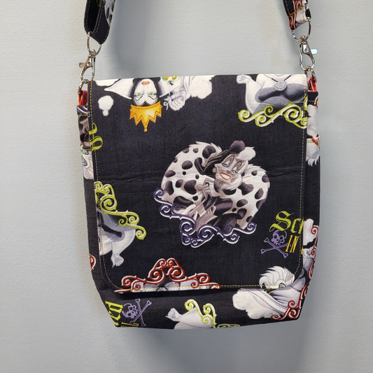 Schooled in Cruel disney villains crossbody purse.