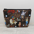 Load image into Gallery viewer, Labyrinth inspired wedge storage pouch.
