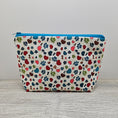 Load image into Gallery viewer, Paw prints animal lover zipper pencil pouch.
