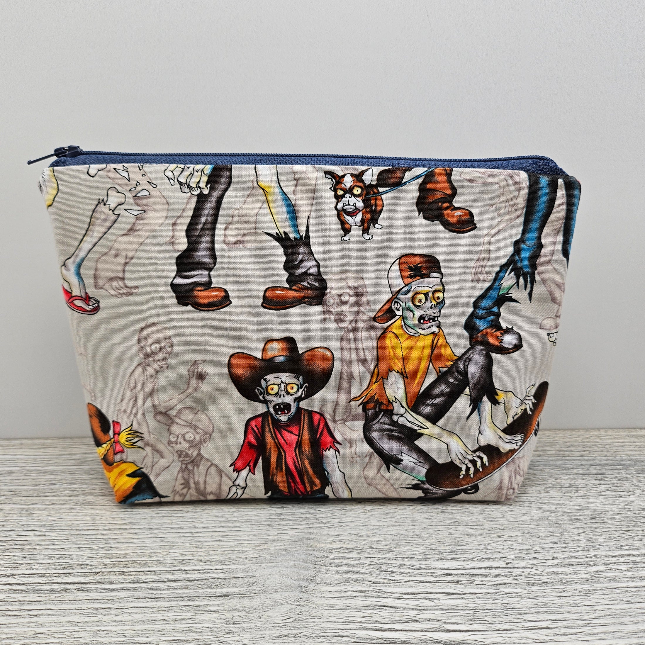 Zombie high school zipper accessory pouch.