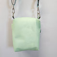 Load image into Gallery viewer, Mint green boxy crossbody bag.
