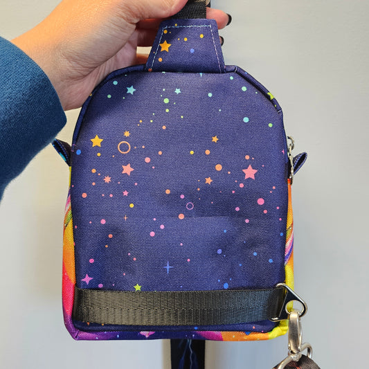 Back of the Sailor Moon inspired sling bag. 