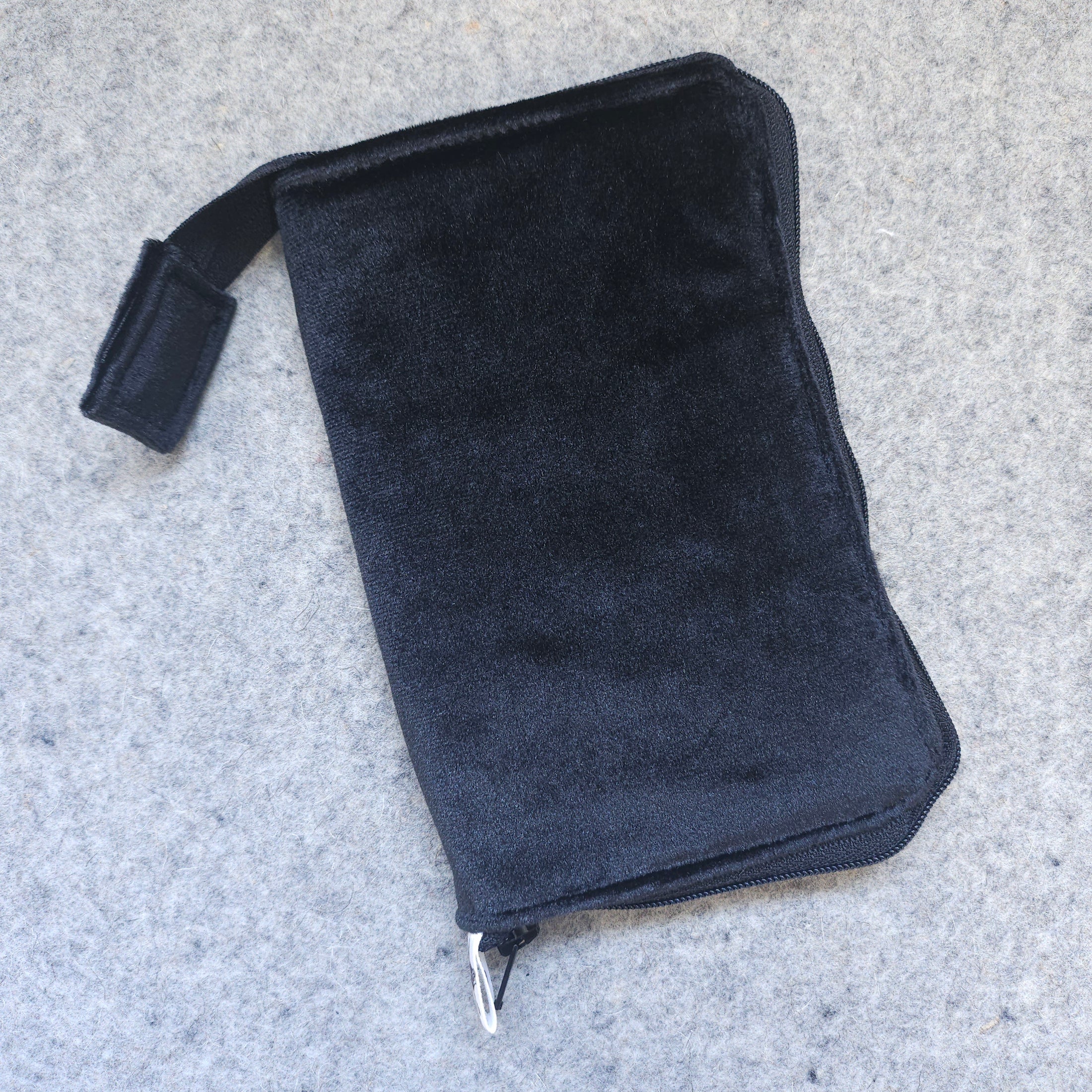Black velvet original stitch marker organizer.