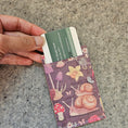 Load image into Gallery viewer, Snail cork wallet with 3 card slots.
