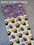 Load image into Gallery viewer, Bunch of hocus pocus halloween pillowcase for trick-or-treating.
