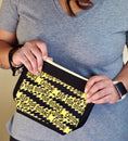 Load image into Gallery viewer, Funny caution yellow tape zipper pouch.
