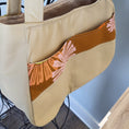 Load image into Gallery viewer, Let the sunshine in exterior pockets tote bag.
