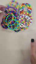 Load and play video in Gallery viewer, Video of the colorful ball bead stretch bracelets. 
