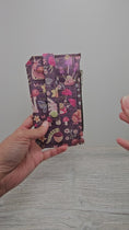 Load and play video in Gallery viewer, Video of the purple slim cork wallet.
