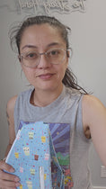 Load and play video in Gallery viewer, Video of the bubble tea traveler sling bag.
