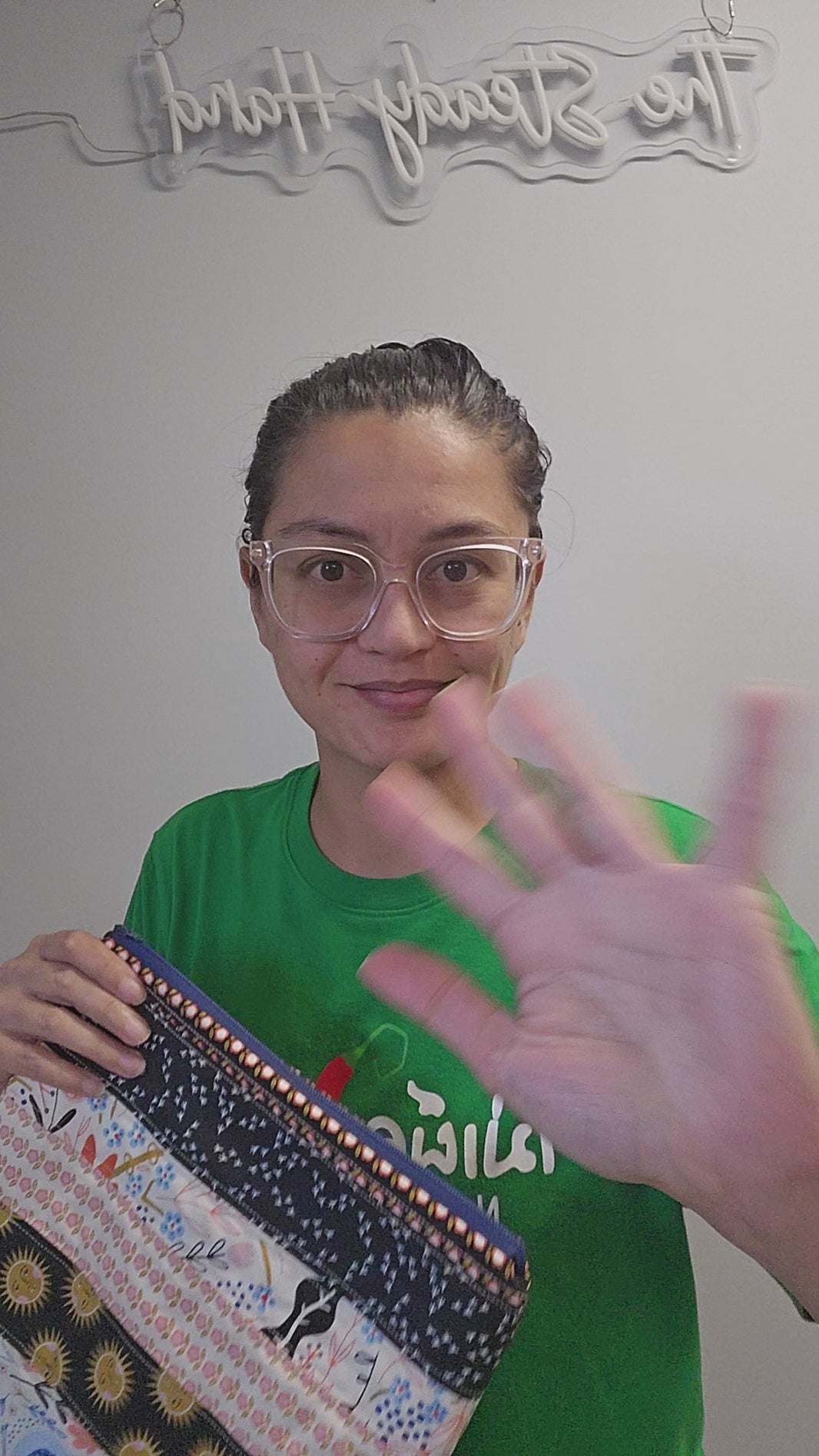 Video of the patchwork clutch purse.