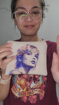 Load and play video in Gallery viewer, Video of the Swiftie zipper pouch made with waterproof canvas. 
