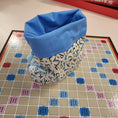 Load image into Gallery viewer, Scrabble drawstring bag.
