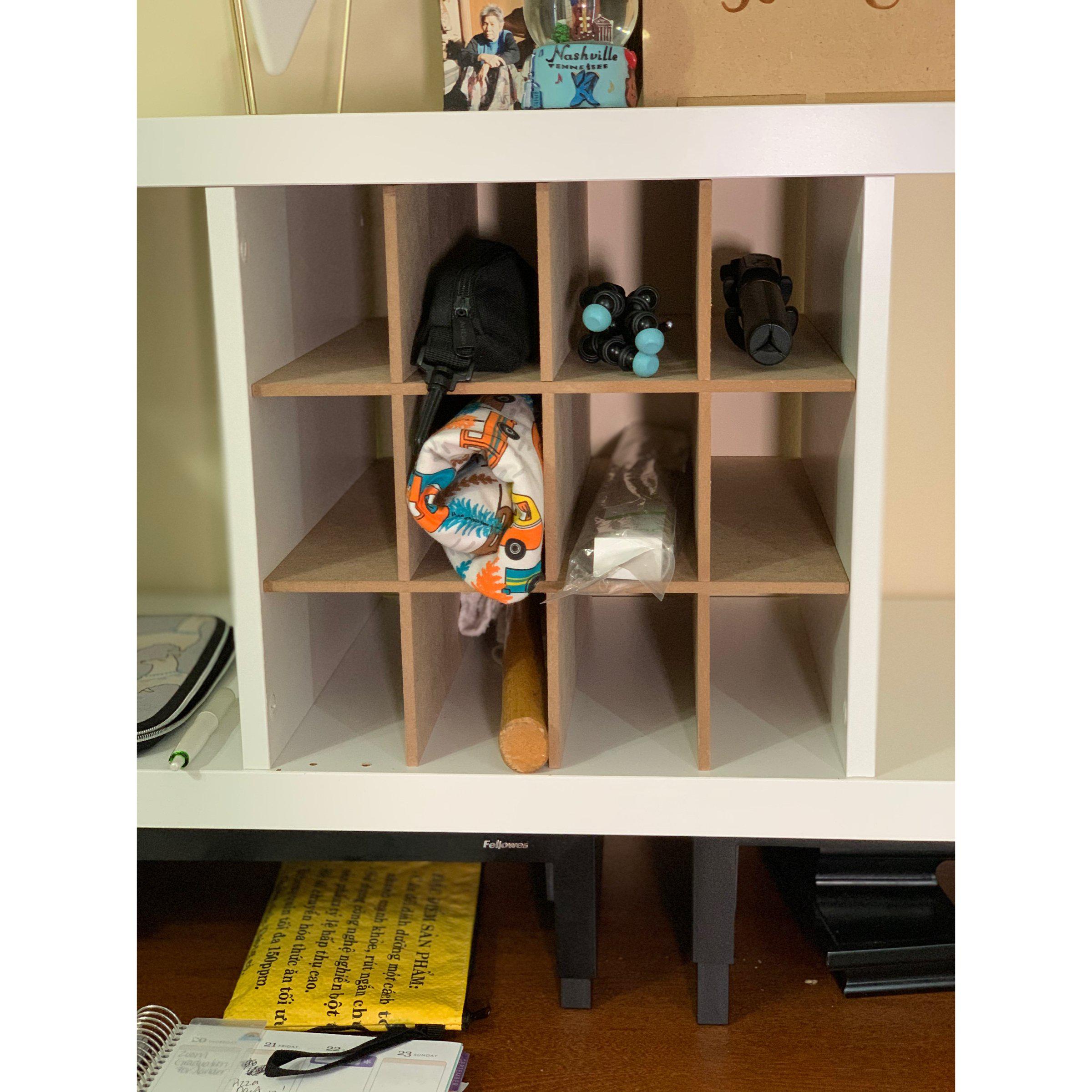 Modular Cube Inserts 12 Cubby Cube Insert for Cube Storage Shelves – The Steady Hand