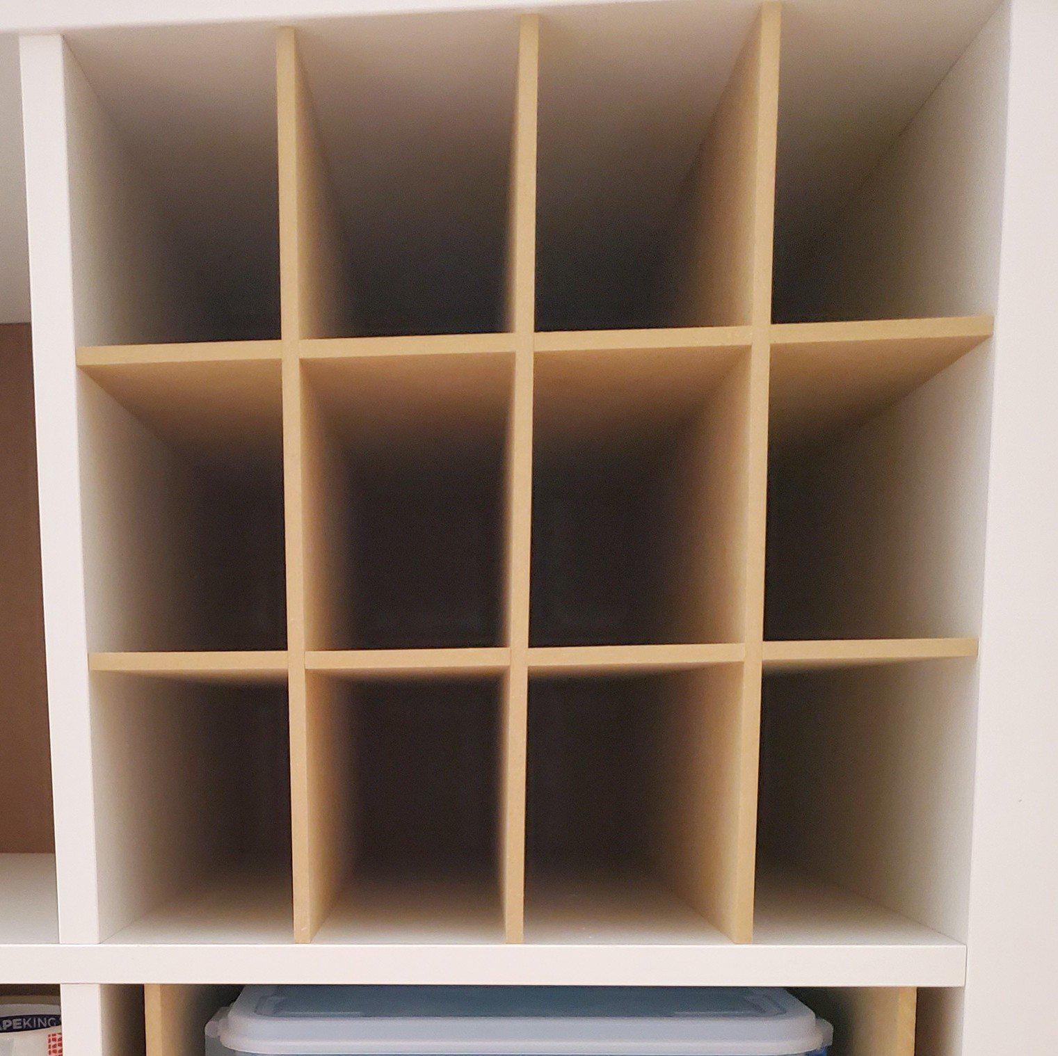Modular Cube Inserts 12 Cubby Cube Insert for Cube Storage Shelves – The Steady Hand