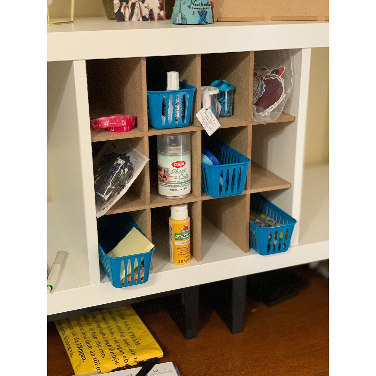 Modular Cube Inserts 12 Cubby Cube Insert for Cube Storage Shelves – The Steady Hand