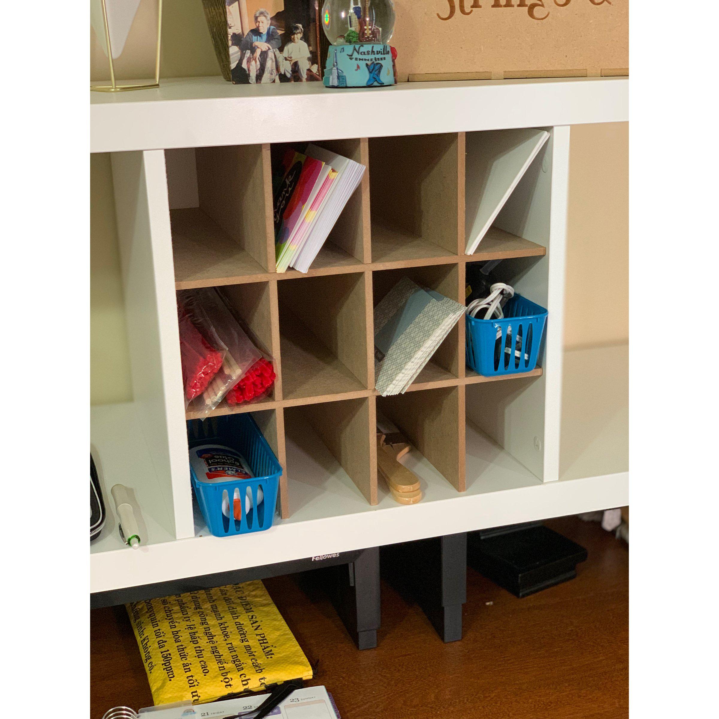 Modular Cube Inserts 12 Cubby Cube Insert for Cube Storage Shelves – The Steady Hand