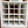 Load image into Gallery viewer, 16 Cubby Cube Insert for Cube Storage Shelves, Unfinished or White-The Steady Hand
