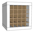 Load image into Gallery viewer, 25 Cubby Cube Insert for Cube Storage Shelves-fun stuff-The Steady Hand
