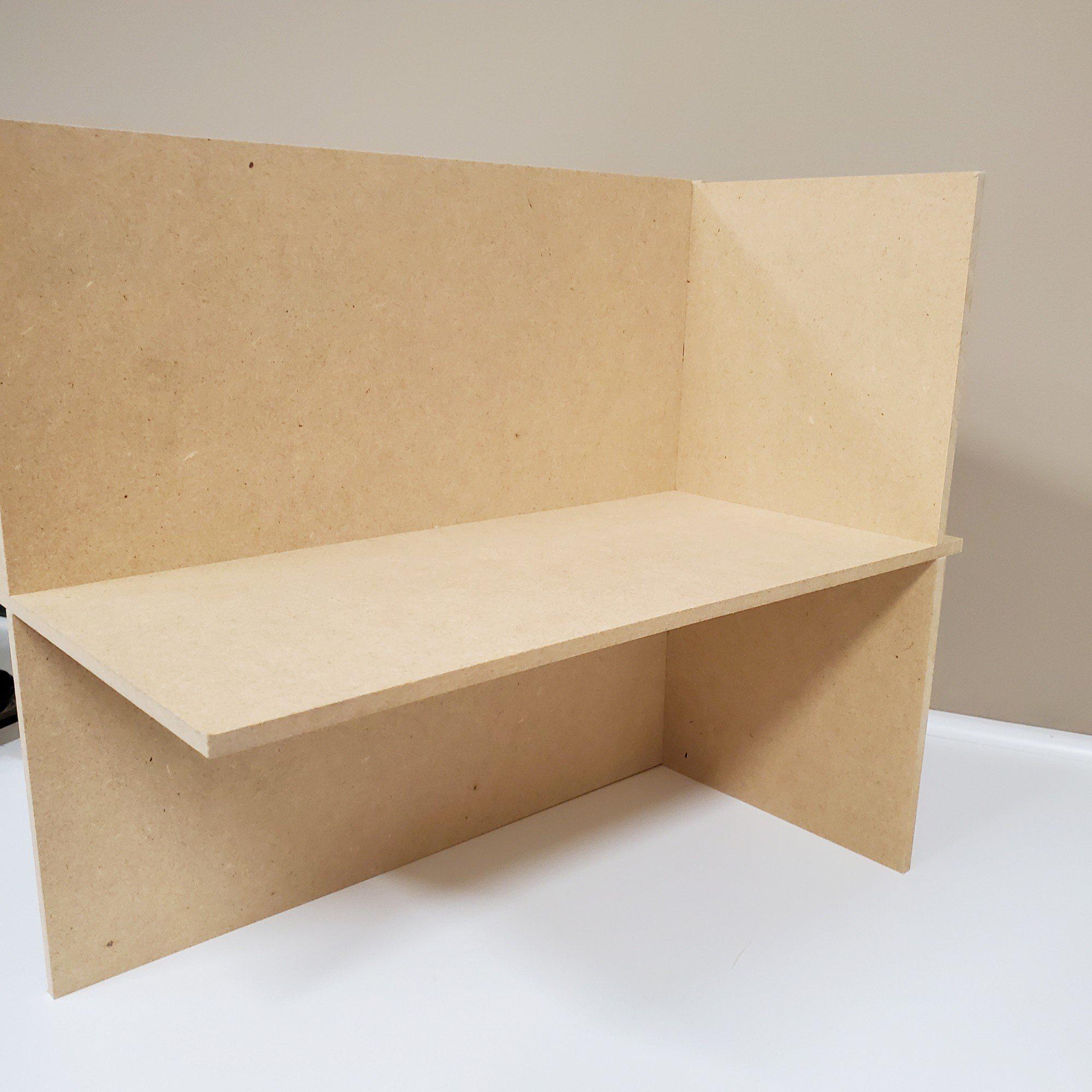 Side view of 4 Cubby Cube Insert for Cube Storage Shelves-The Steady Hand