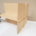 Load image into Gallery viewer, Back view of 4 Cubby Cube Insert for Cube Storage Shelves-The Steady Hand
