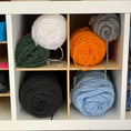Load image into Gallery viewer, 4 Cubby Cube Insert for Cube Storage Shelves storing yarn skeins-The Steady Hand
