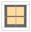 Load image into Gallery viewer, 4 Cubby Cube Insert for Cube Storage Shelves-The Steady Hand
