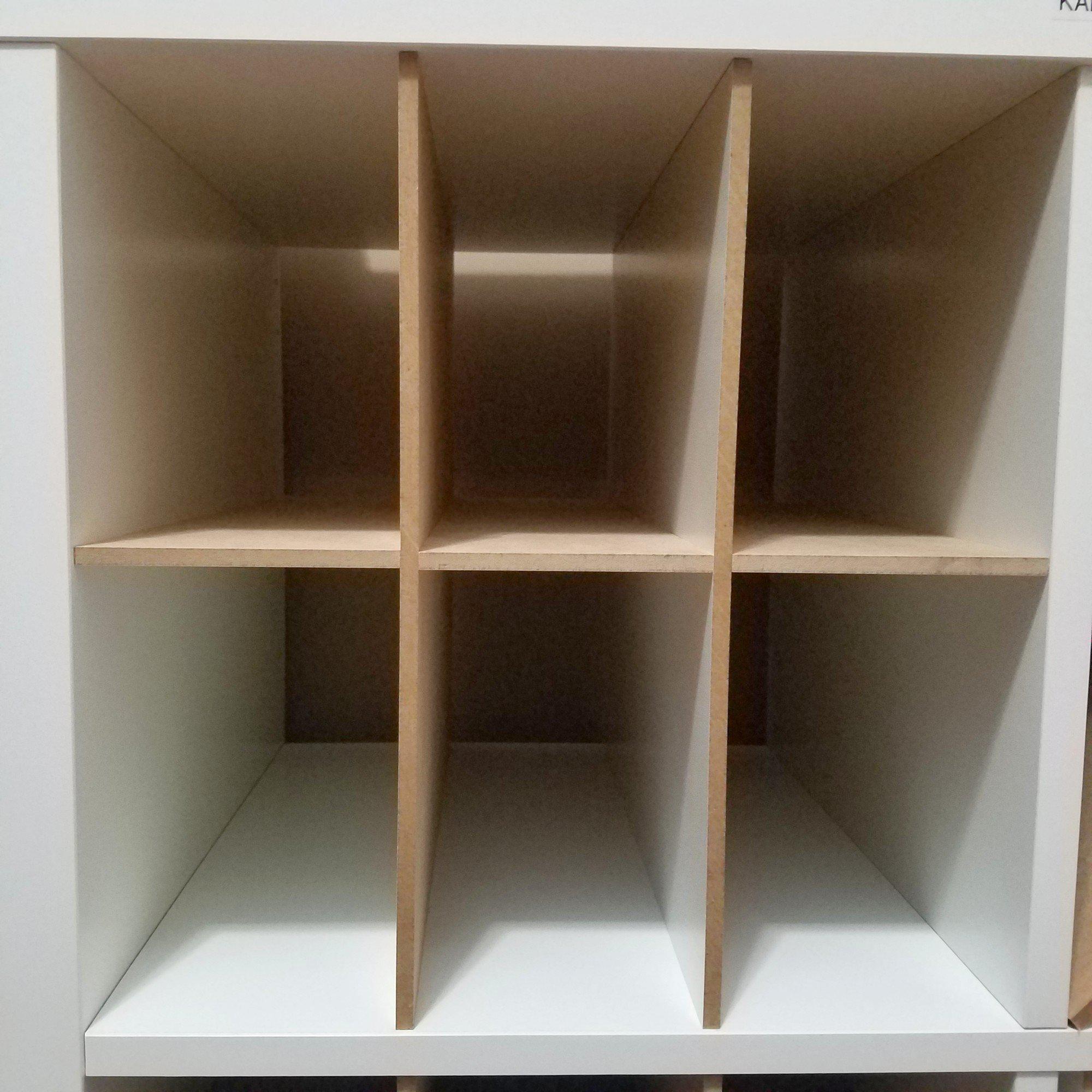 6 Cubby Cube Insert for Cube Storage Shelves-unfinished-The Steady Hand