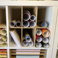 Load image into Gallery viewer, 6 Cubby Cube Insert for Cube Storage Shelves, unfinished, storing rolls of vinyl-The Steady Hand
