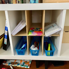 6 Cubby Cube Insert for Cube Storage Shelves, unfinished storing office supplies-The Steady Hand