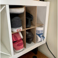 Load image into Gallery viewer, 6 Cubby Cube Insert for Cube Storage Shelves, Unfinished, storing shoes-The Steady Hand
