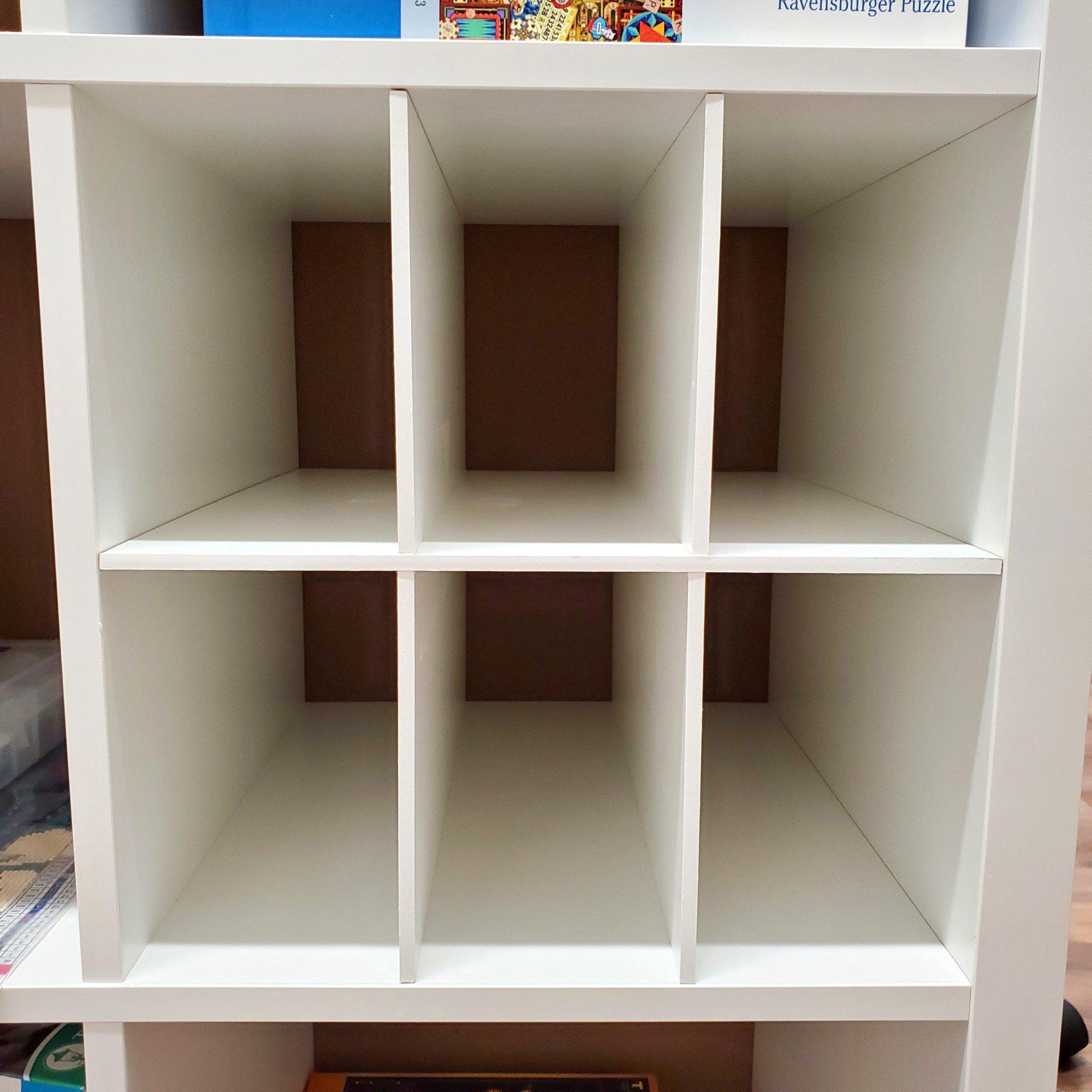 6 Cubby Cube Insert for Cube Storage Shelves, White-The Steady Hand