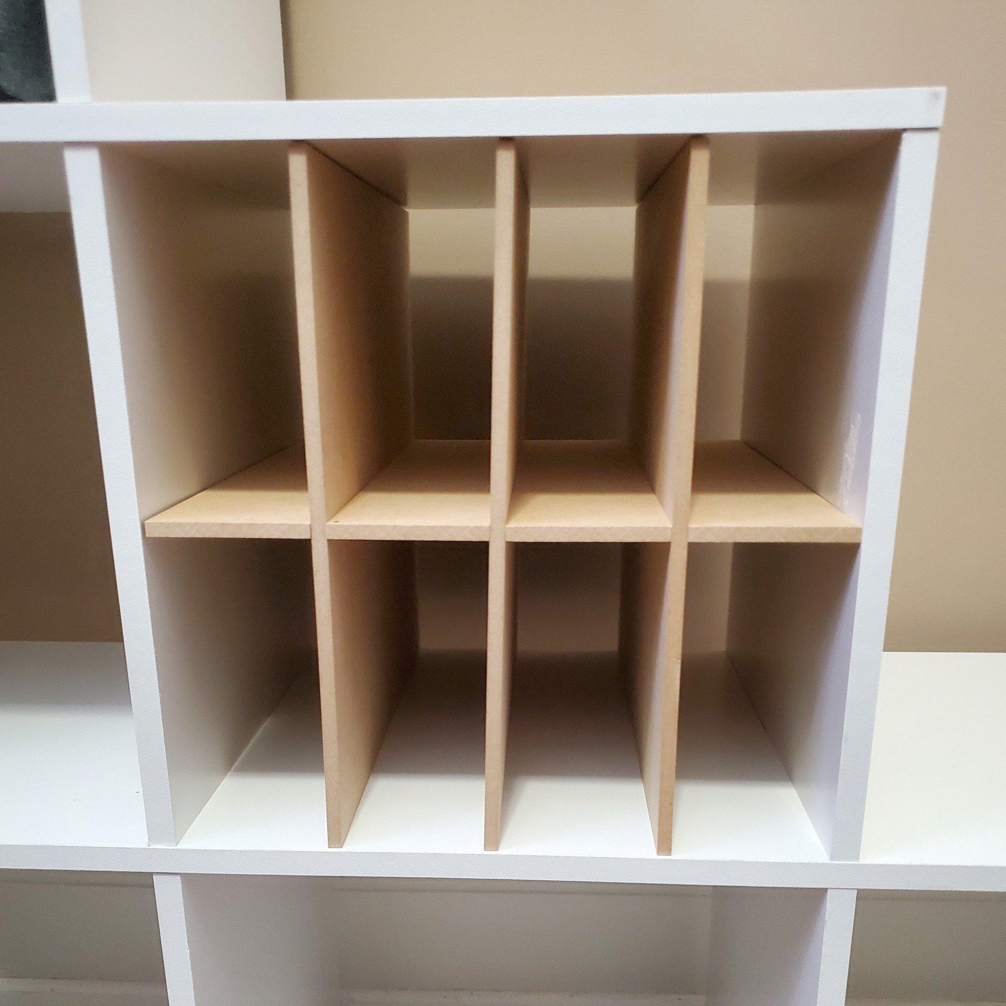 Modular Cube Inserts 8 Cubby Cube Insert for Cube Storage Shelves – The Steady Hand