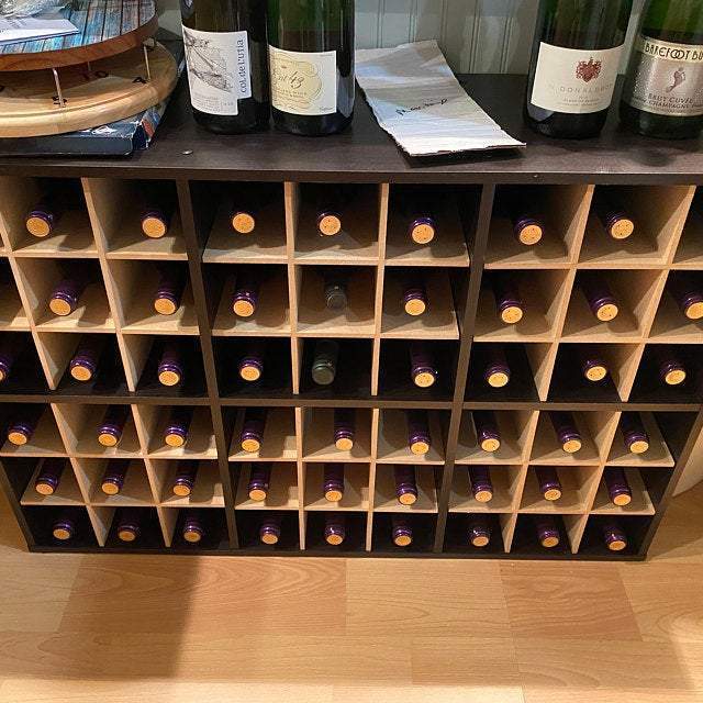9 Cubby Cube Insert for Cube Storage Shelves holding wine bottles-The Steady Hand