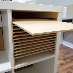 Adjustable Pull Out Shelf Cube Insert for Kallax Storage Cubes-The Steady Hand