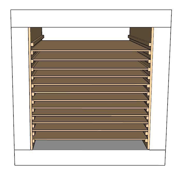 Kallax pull shop out shelf