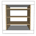 Load image into Gallery viewer, Adjustable Cubby Organizer Cube Insert for Cube Storage Shelves The Steady Hand
