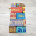 Load image into Gallery viewer, Quilting License Plates Eyeglass Case with Snap Closure-The Steady Hand
