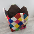 Load image into Gallery viewer, Rainbow Patchwork Midi Tote Bag-The Steady Hand
