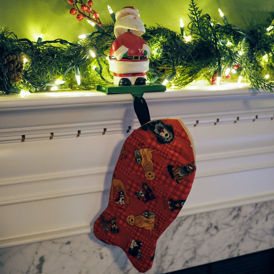 Rescued and Loved Fish Shaped Holiday Stocking-The Steady Hand