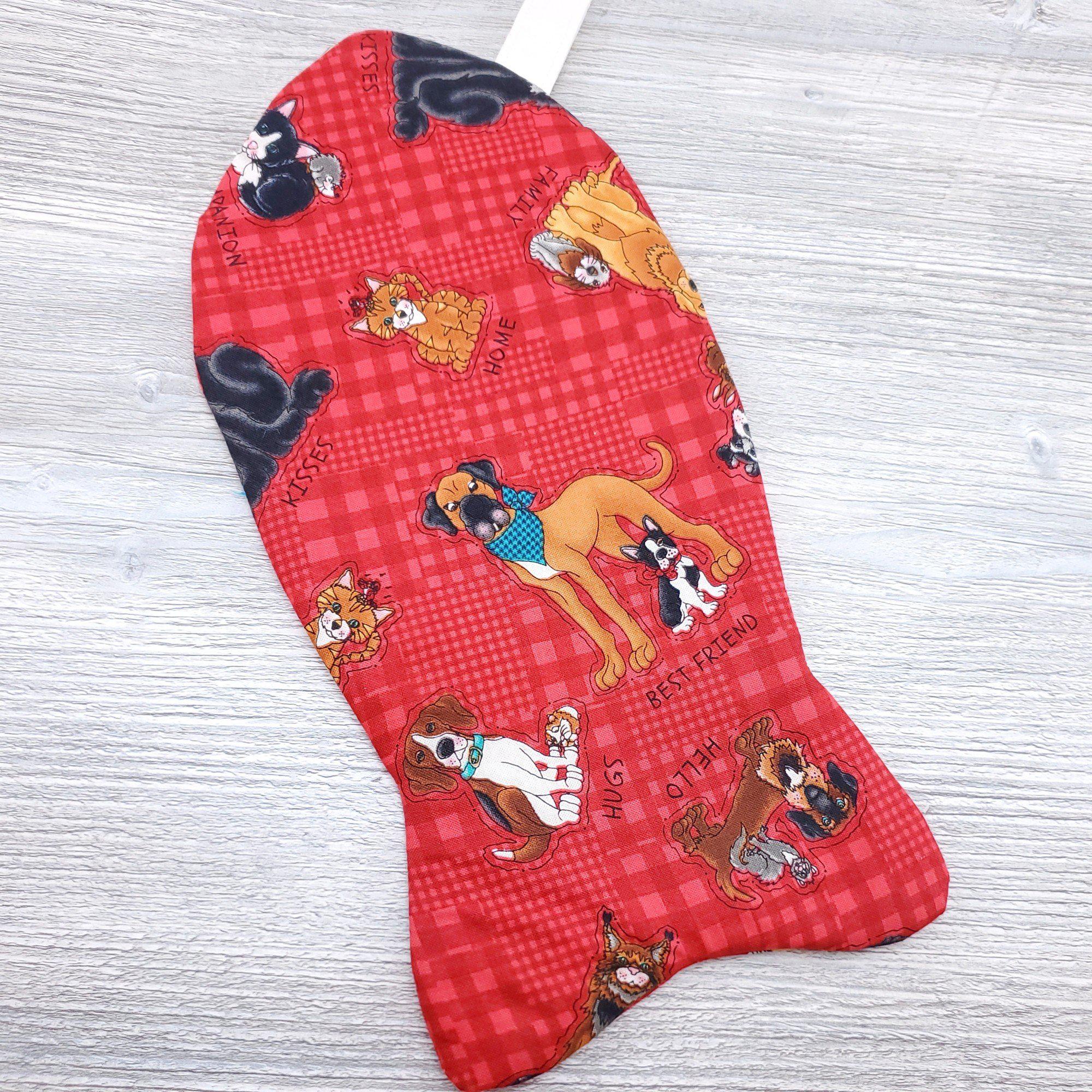 Rescued and Loved Fish Shaped Holiday Stocking-The Steady Hand